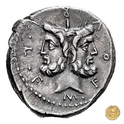 281/1 - denario M. Furius L.f. Philus 119 BC (Roma)