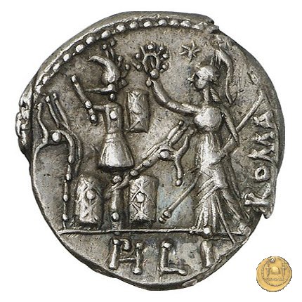 281/1 - denario M. Furius L.f. Philus 119 BC (Roma)