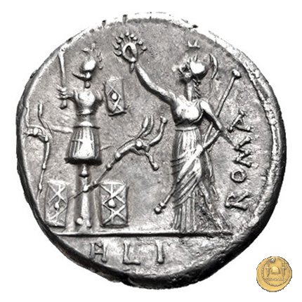 281/1 - denario M. Furius L.f. Philus 119 BC (Roma)