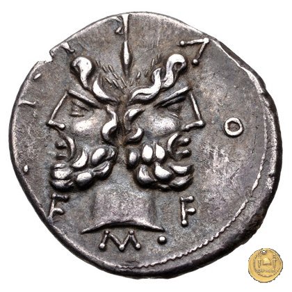 281/1 - denario M. Furius L.f. Philus 119 BC (Roma)