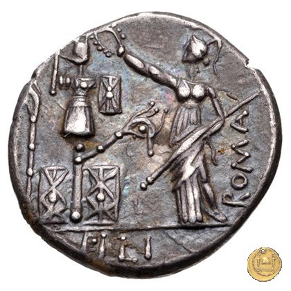 281/1 - denario M. Furius L.f. Philus 119 BC (Roma)