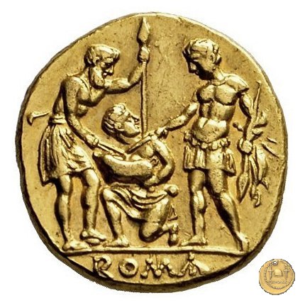 28/1 - (aureo del giuramento) Statere 225-212 BC (Roma)