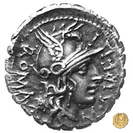 282/1 - denario M. Aurelius Scaurus 118 BC (Narbo)