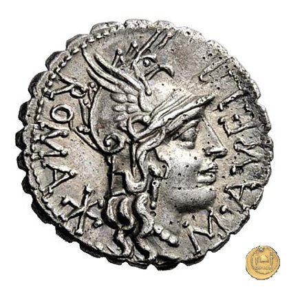 282/1 - denario M. Aurelius Scaurus 118 BC (Narbo)