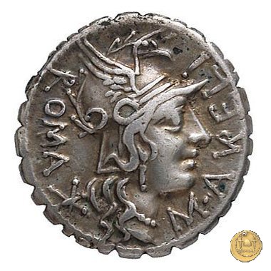 282/1 - denario M. Aurelius Scaurus 118 BC (Narbo)