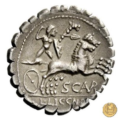 282/1 - denario M. Aurelius Scaurus 118 BC (Narbo)