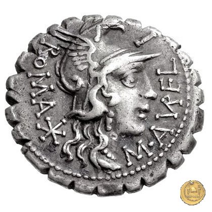 282/1 - denario M. Aurelius Scaurus 118 BC (Narbo)