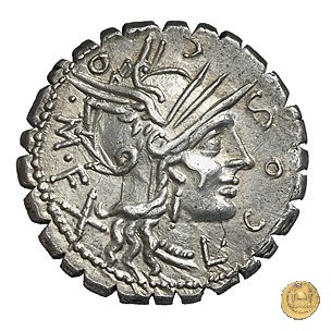 282/2 - denario L. Cosconius M.f. 118 BC (Narbo)