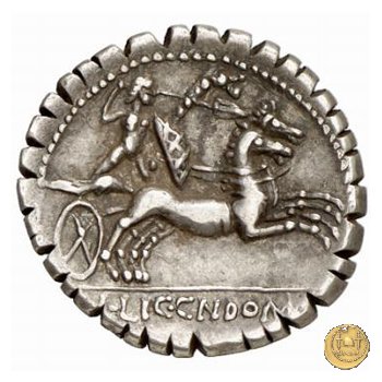 282/4 - denario L. Pomponius Cn.f. 118 BC (Narbo)