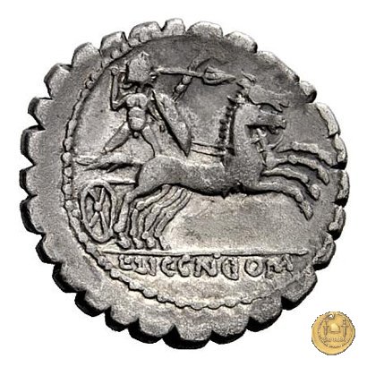 282/4 - denario L. Pomponius Cn.f. 118 BC (Narbo)