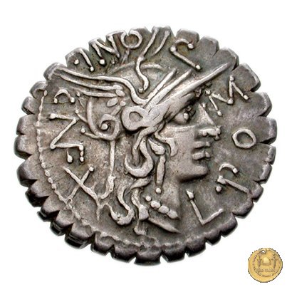 282/4 - denario L. Pomponius Cn.f. 118 BC (Narbo)