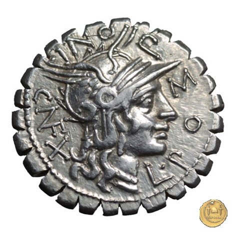 282/4 - denario L. Pomponius Cn.f. 118 BC (Narbo)