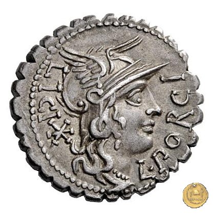 282/5 - denario L. Porcius Licinus 118 BC (Narbo)