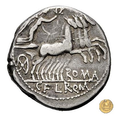 283/1b - denario C. Fabius / L. Roscius / Q. Marcius 118-117 BC (Roma)