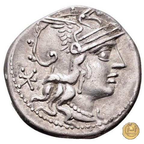 283/1b - denario C. Fabius / L. Roscius / Q. Marcius 118-117 BC (Roma)