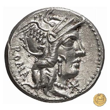 284/1 - denario Cn. Fulvius / M. Calidius / Q. Caecilius Metellus 117-116 BC (Roma)