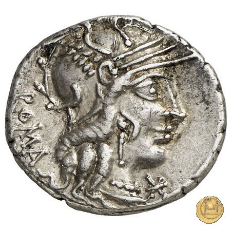 284/1 - denario Cn. Fulvius / M. Calidius / Q. Caecilius Metellus 117-116 BC (Roma)