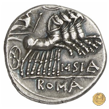 285/2 - denario Q. Curtius / M. Iunius Silanus 116-115 BC (Roma)