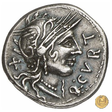 285/2 - denario Q. Curtius / M. Iunius Silanus 116-115 BC (Roma)