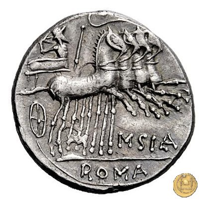 285/2 - denario Q. Curtius / M. Iunius Silanus 116-115 BC (Roma)