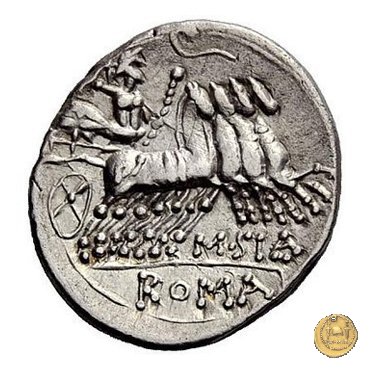 285/2 - denario Q. Curtius / M. Iunius Silanus 116-115 BC (Roma)