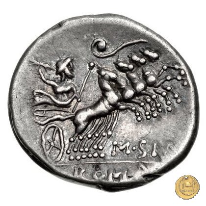 285/2 - denario Q. Curtius / M. Iunius Silanus 116-115 BC (Roma)