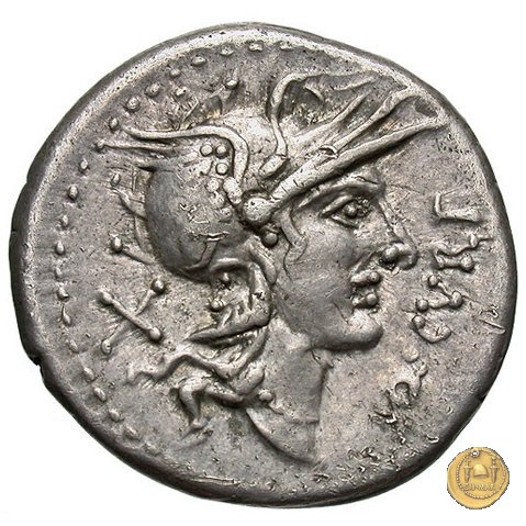 285/2 - denario Q. Curtius / M. Iunius Silanus 116-115 BC (Roma)