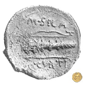 285/5 - quadrante Cn. Domitius / Q. Curtis / M. Silanus 116-115 BC (Roma)