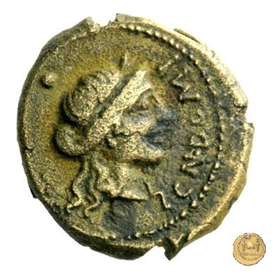 285/7 - oncia Cn. Domitius / Q. Curtis / M. Silanus 116-115 BC (Roma)