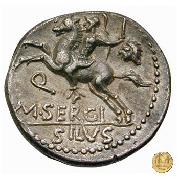 286/1 - denario M. Sergius Silus 116-115 BC (Roma)