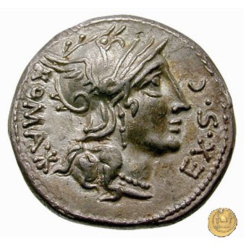 286/1 - denario M. Sergius Silus 116-115 BC (Roma)