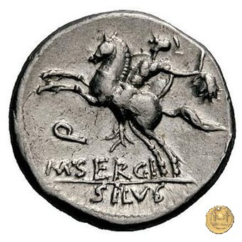 286/1 - denario M. Sergius Silus 116-115 BC (Roma)