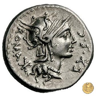 286/1 - denario M. Sergius Silus 116-115 BC (Roma)