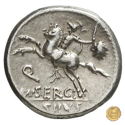 286/1 - denario M. Sergius Silus 116-115 BC (Roma)