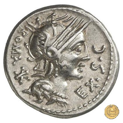 286/1 - denario M. Sergius Silus 116-115 BC (Roma)