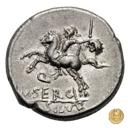 286/1 - denario M. Sergius Silus 116-115 BC (Roma)