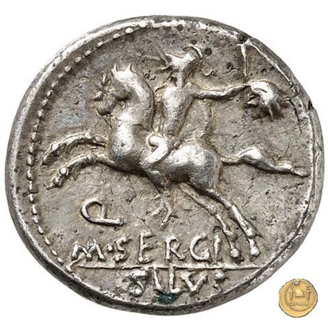 286/1 - denario M. Sergius Silus 116-115 BC (Roma)