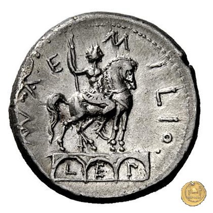 291/1 - denario Mn. Aemilius Lepidus 114-113 BC (Roma)