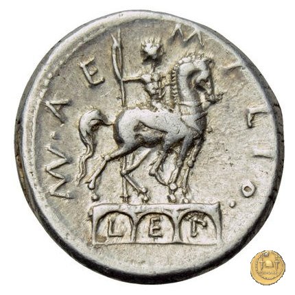 291/1 - denario Mn. Aemilius Lepidus 114-113 BC (Roma)