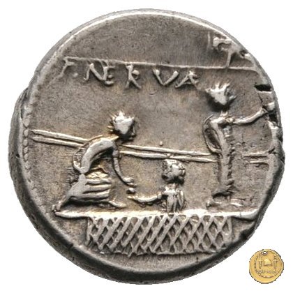 292/1 - denario P. Licinius Nerva 113-112 BC (Roma)