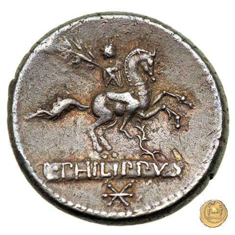 293/1 - denario L. Marcius Q.f.Q.n. Philippus 113-112 BC (Roma)