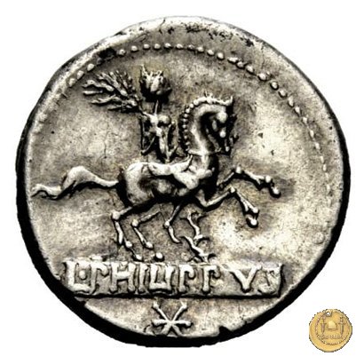 293/1 - denario L. Marcius Q.f.Q.n. Philippus 113-112 BC (Roma)