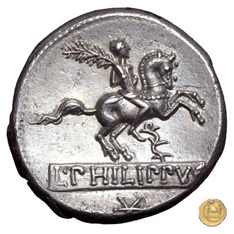 293/1 - denario L. Marcius Q.f.Q.n. Philippus 113-112 BC (Roma)