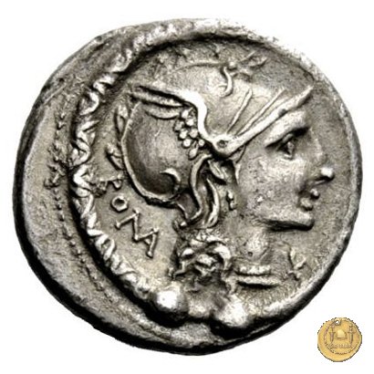 295/1 - denario L. Manlius Torquatus 113-112 BC (Roma)