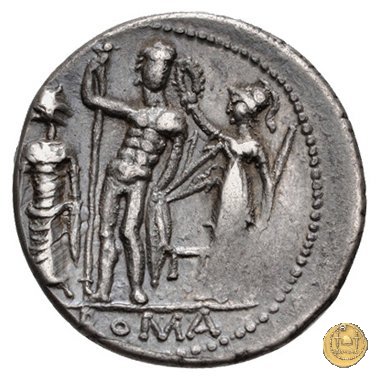296/1 - denario Cn. Cornelius Blasio 112-111 BC (Roma)