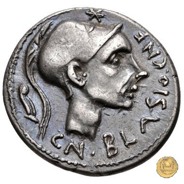 296/1 - denario Cn. Cornelius Blasio 112-111 BC (Roma)