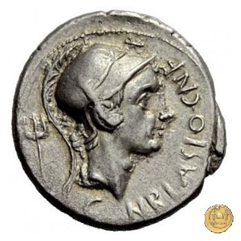 296/1 - denario Cn. Cornelius Blasio 112-111 BC (Roma)