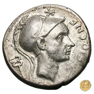 296/1 - denario Cn. Cornelius Blasio 112-111 BC (Roma)