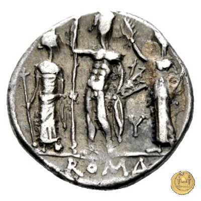 296/1 - denario Cn. Cornelius Blasio 112-111 BC (Roma)