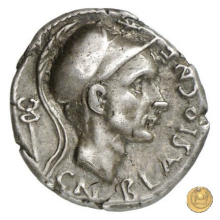 296/1 - denario Cn. Cornelius Blasio 112-111 BC (Roma)